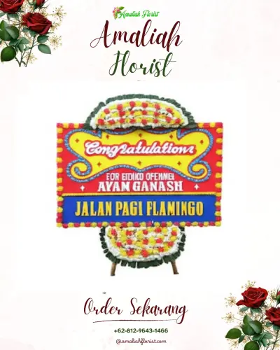 Bunga Papan Congratulation di Karangmojo